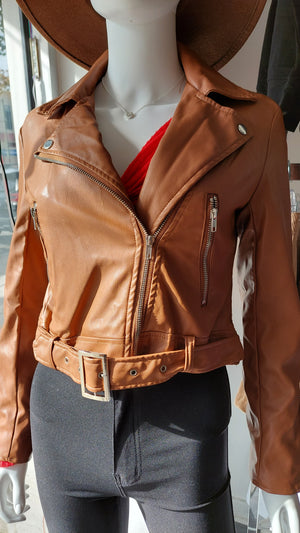 Bad Habits Faux Leather Jacket